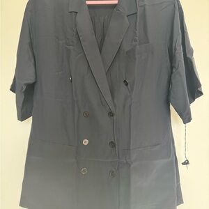 Constance Saunders Silk 100% Vintage Women’s Jacket Black Size 12 Hong Kong